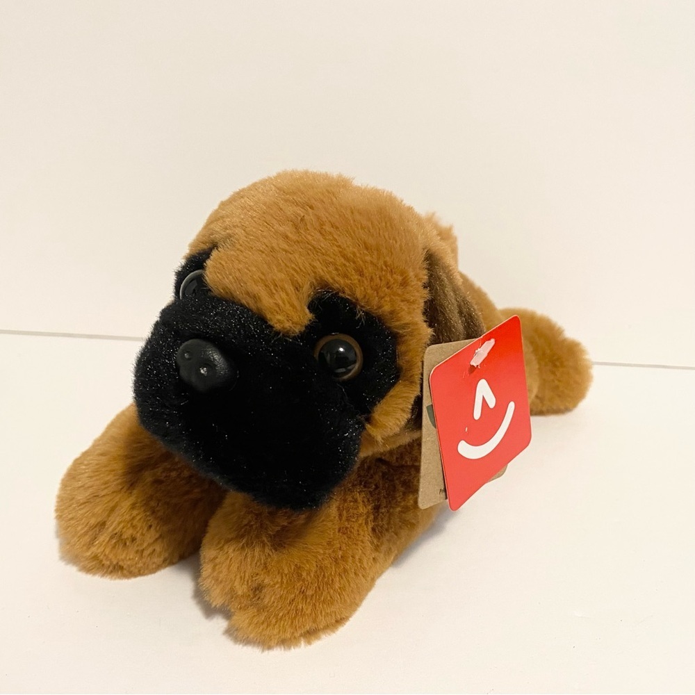Aurora Boden Boxer Plush Puppy Dog Floppy Soft Stuffed Animal Toy 8” New Gift